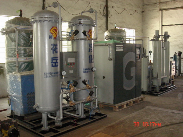Use of nitrogen making unit in silicon steel production